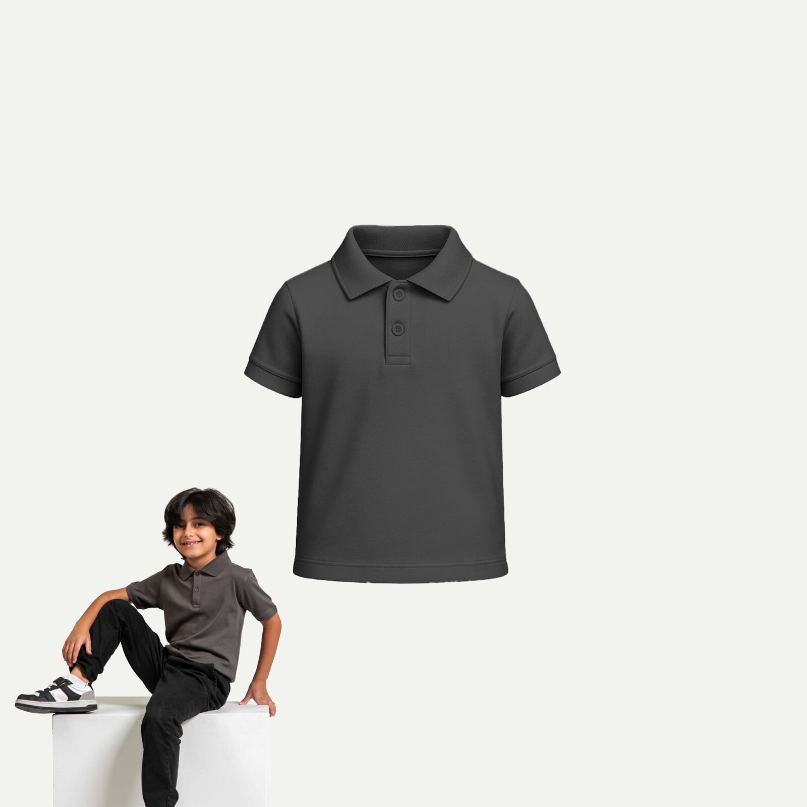 Kids Cloud Pima Polo Shirt