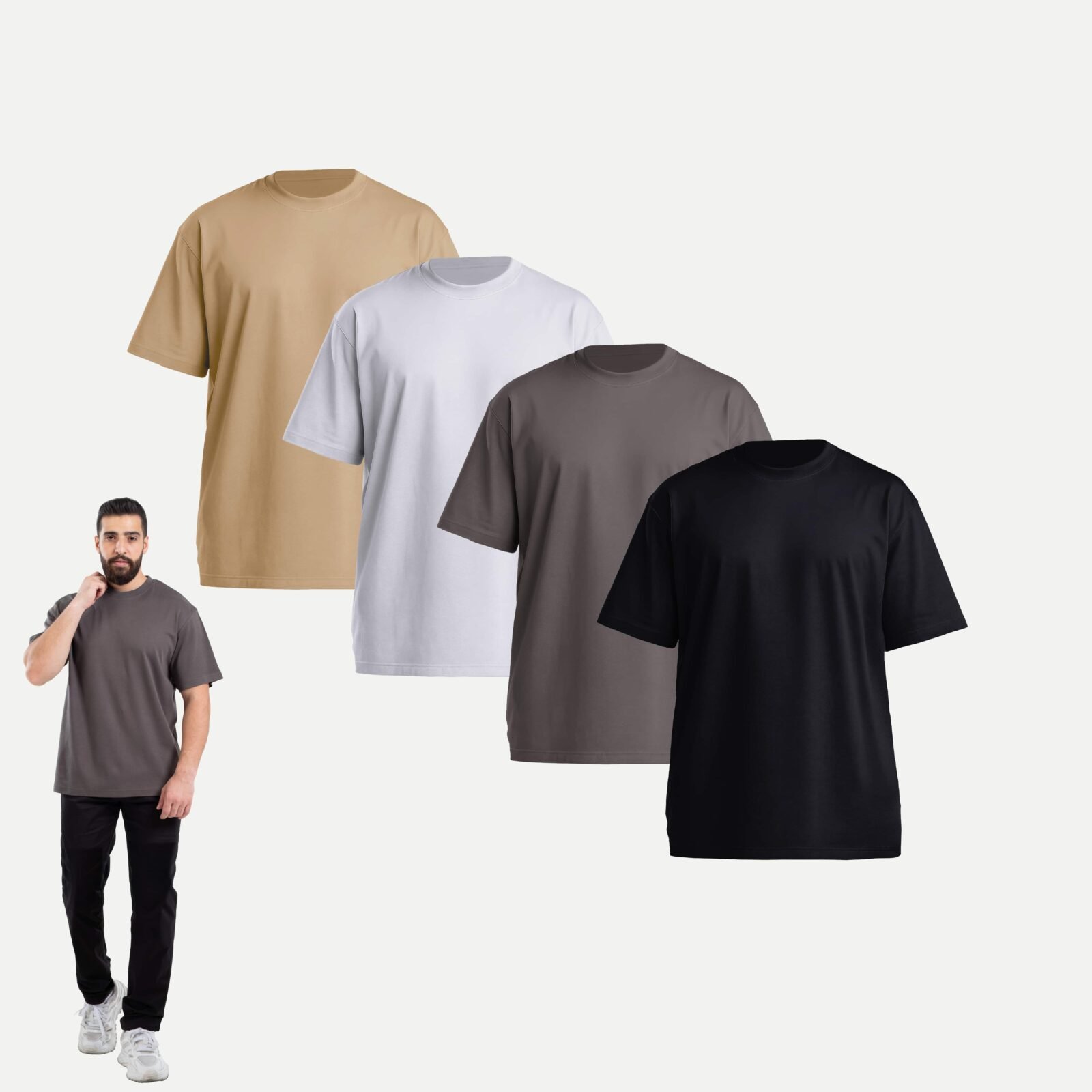 Cloud Pima Oversized T-shirt – Pack of 4