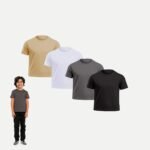 Kids Cloud Pima Round Neck T-shirt – Pack of 4 thumbnail