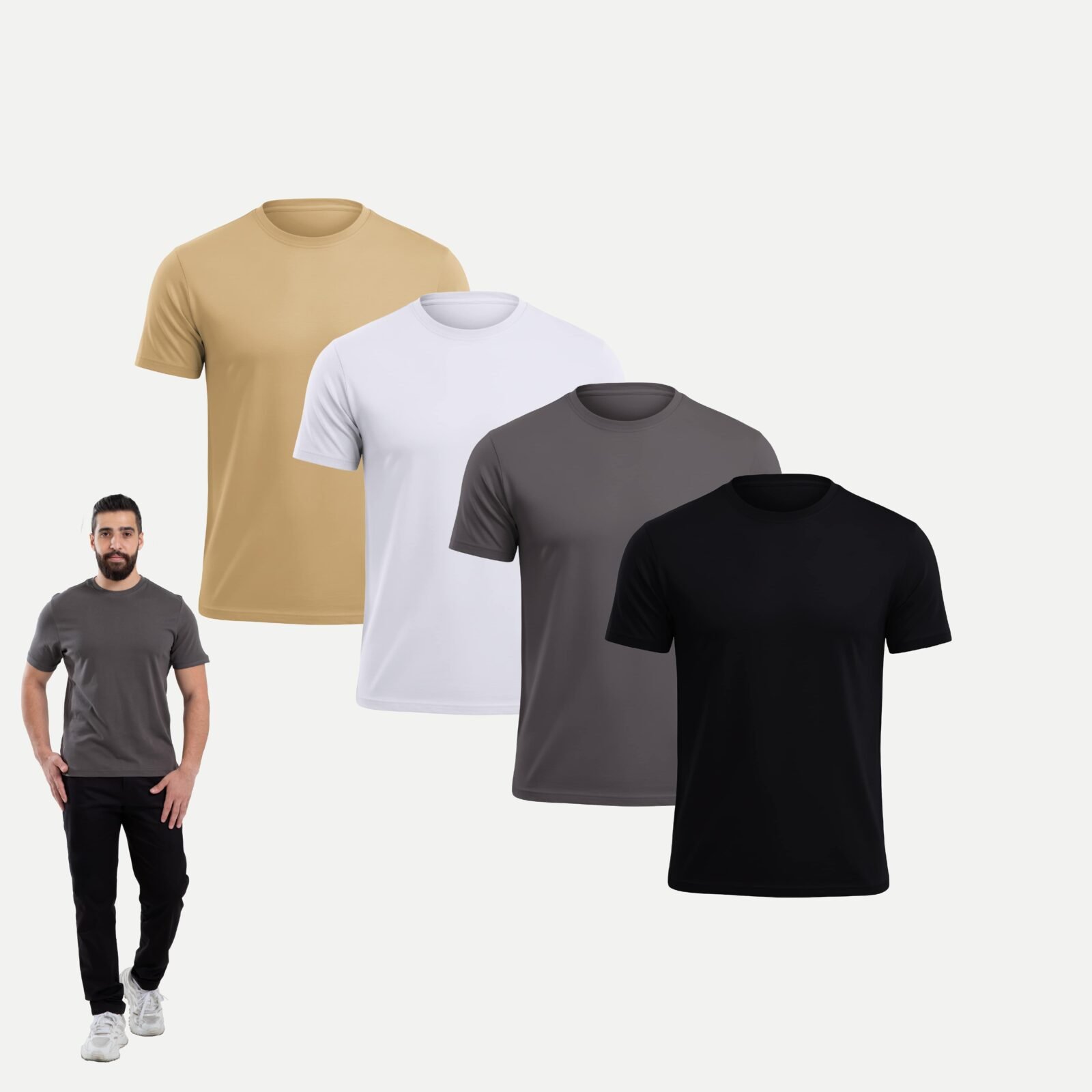 Cloud Pima Round Neck T-shirt – Pack of 4